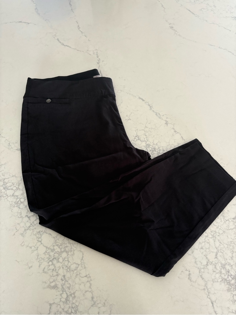 Maurices Black Women's Capris Stretch Pull-On Pants